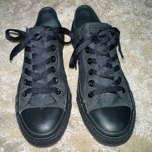 Converse Chuck Taylor All Star Ox Black Monochrome Women's Shoes